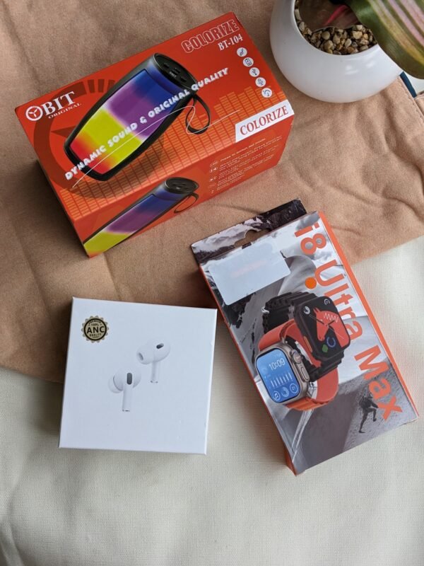 Most Awaited Budget Combo | i8 Ultra Smartwatch, Trending Led Speaker and Airpod Pro 2 Base Model Ear Bud